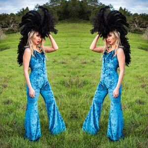 Blue Velvet Jumpsuit